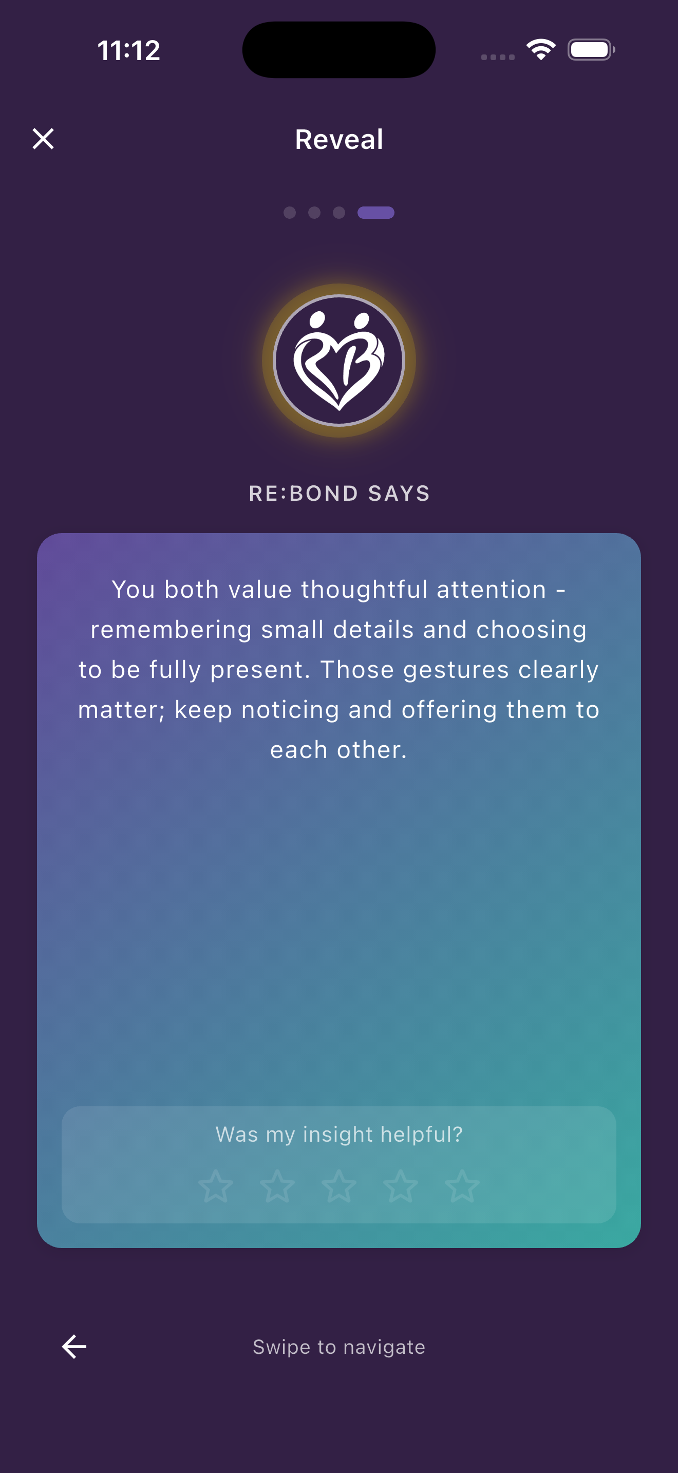 Bond double-blind question waiting for both partners